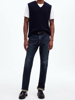 Madewell Men's Straight Jeans in Dark Indigo Size 31X32